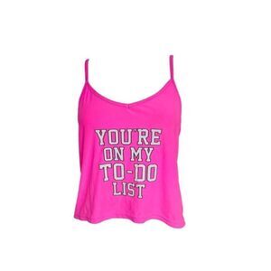 y2k vintage spellout tank top